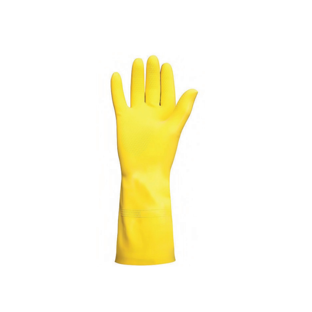 GUANTES AMARILLOS HULE LIMPIEZA M-L