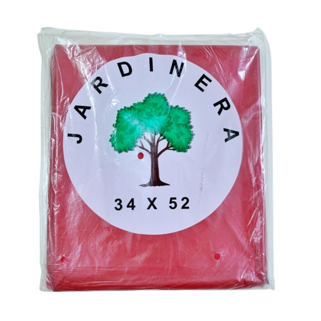 Bolsa Jardinera 34X52  Roja - 5 UNIDADES